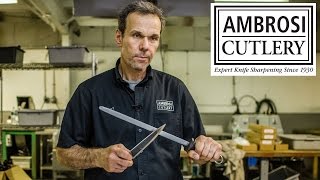 How To Sharpen A Knife by Knife Sharpening Expert Robert Ambrosi [upl. by Eidnam]