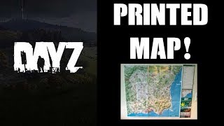 DayZ Chernarus quotReal Lifequot Printed Hiking Map 125000 Scale Unboxing  Review [upl. by Plank]