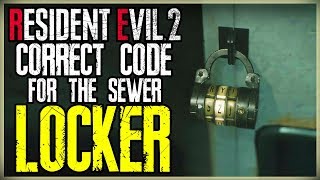 RESIDENT EVIL 2 2nd Floor Dial Lock Code [upl. by Heilman840]