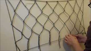 DIY How to make the easiest net using paracord or any other cordage [upl. by Leighland]