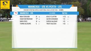 U15 Wanneroo v Perth [upl. by Enimsaj]