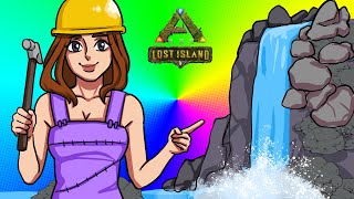 NOWE MIEJSCE NOWE WODOSPADY XD A NA SERIO TO BAZA NIE  ARK LOST ISLAND 16 [upl. by Mungo952]