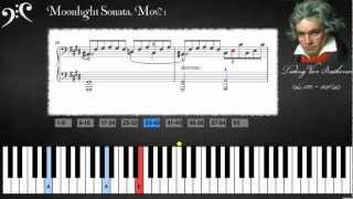 Beethoven  quotMoonlightquot Sonata Learn to play [upl. by Sheehan]