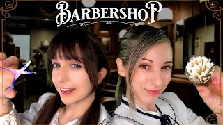 ASMR Barbería con Servicio Doble  Estilo Vintage  Colaboración ASMRconNoa [upl. by Gomar631]