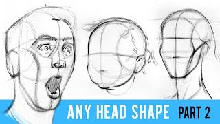 Draw ANY Head Type with the Loomis Method  Part 2 [upl. by Oker]