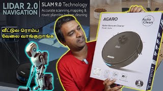 My First AI Robot  AGARO Alpha Robot Vacuum Cleaner  Detailed review in Tamil [upl. by Haskell908]