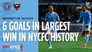 NYCFC Records Biggest Win in Club History  Behind the Scenes  NYC v DCU  102321 [upl. by Naoh]