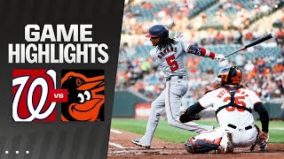 Nationals vs Orioles Game Highlights 81324  MLB Highlights [upl. by Mikal]