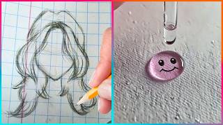 Easy Art TIPS amp HACKS That Work Extremely Well ▶ 10 [upl. by Ailesor21]