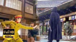 Kung Fu Movie The man in black is a master of kung fu and challenges the enemy in single combat [upl. by Newberry]