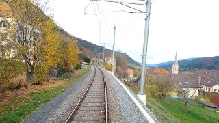 ★ 4K 🇨🇭La ChauxdeFonds  SoncebozSombeval late Autumn cab ride Switzerland 112020 [upl. by Arnaldo]