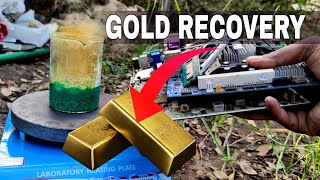 How To Recover Gold From Computers And Mobile Parts कंप्यूटर से सोना निकाले घर पर [upl. by Currey]