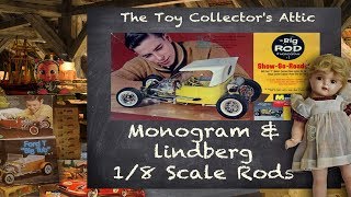 Monogram and lindberg 18 Scale Hot Rods in The Toy Collectors Attic [upl. by Raffaello716]