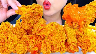 Asmr Mukbang  Popeyes Ghost Pepper Wings Dipped In Sauce  Eating Sounds  ASMR Phan [upl. by Buskirk]