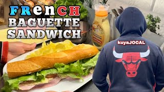 FRENCH BAGUETTE SANDWICH  Delicious FOOD cooking [upl. by Mccartan]