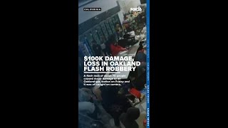 Flash mob causes 100000 in damages at Oakland gas station [upl. by Enyale]