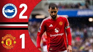 Brighton amp Hove Albion  Manchester United 21 Highlights Premier League  man united vs brighton [upl. by Noma]