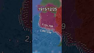 The Western Front World War 1 Every Day With Units shorts animation map [upl. by Lorain]