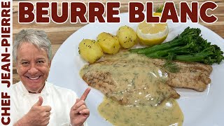 How to Make a Beurre Blanc Butter Sauce  Chef JeanPierre [upl. by Adnilemreh]