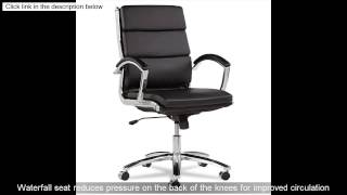 Alera Neratoli MidBack Swivel Tilt Chair Black SoftTouch Leather [upl. by Novoj]