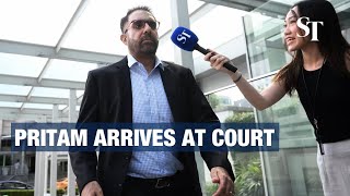 Pritam Singh under police probe over Raeesah Khan lying case arrives at court [upl. by Ring]