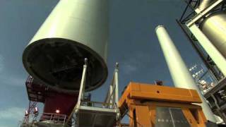 Offshore Wind Turbine Installation  Part 1 [upl. by Ardeha]