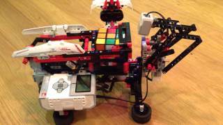 Lego Rubiks Cube Solver MindCub3r  Mindstorms EV3 [upl. by Amadis264]