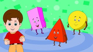 Shapes Rhymes  Shapes Songs  Learn Shapes Sing Along by Jingle Toons to illustrate shapes to kids [upl. by Aihgn]