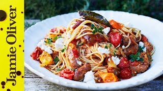 Summer Sausage Pasta  Jamie Oliver [upl. by Nannette]