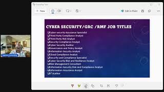 CYBER SECURITYGRC RMF JOB TITLES [upl. by Ainotahs]