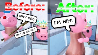 DESTROYING GLITCHERS IN PIGGY  How to kill glitchers as Piggy in Roblox [upl. by Eatnahs381]