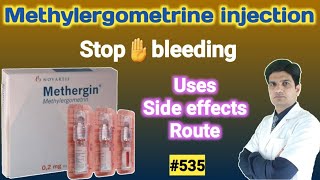 Methergine injection  Methergine in pregnancy  Methylergometrine maleate [upl. by Atiek]