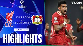 HIGHLIGHTS  Liverpool vs Bayer Leverkusen  UEFA Champions League 2425  TUDN [upl. by Aicul]