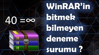 WinRARin HİÇ BİTMEYEN DENEME SÜRÜMÜ l WinRAR hakkında ilginç bilgiler [upl. by Merrilee536]