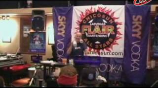 Tim Flippy Morris CHICOSUN flair bartending competition Flip 4 Tips [upl. by Neicul]