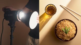 How I use Continuous Lighting for Food Photography  Behind the Scenes [upl. by Aicittel]