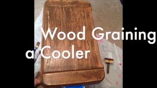 How to wood grain a cooler [upl. by Ernest]