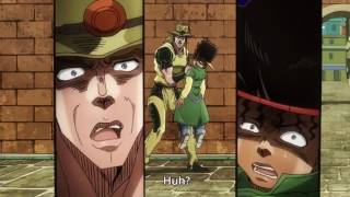 Hol Horse Shoots Bullets Down a Pipe Jojos Bizarre Adventure [upl. by Adelaida]