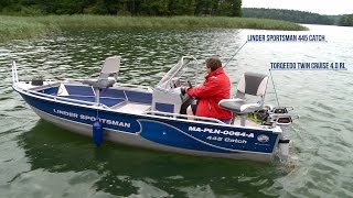 Linder Sportsman 445 Catch  Torqeedo Twin Cruise 40 RL  PRO FISHING AND SPORT [upl. by Anialeh]