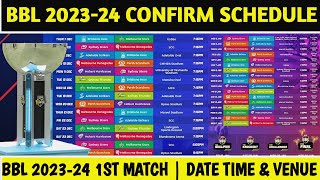 BBL 202324 Confirm Schedule  BBL Date amp Time And Venue  Big Bash League 202324 [upl. by Des]