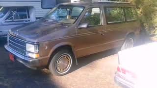 88 Plymouth Voyager SE 5speed Walkthrough [upl. by Linad]