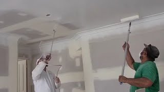 How to Paint a House Flawlessly with Airless Sprayer by Back Rolling [upl. by Valerlan202]