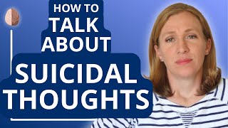 How to Talk About Suicidal Thoughts Simple Strategies for Parents and Friends [upl. by Oznol789]