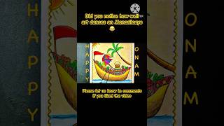 How to draw Onam festival drawing onam onamdrawing onamcelebration manasilayo [upl. by Anama]