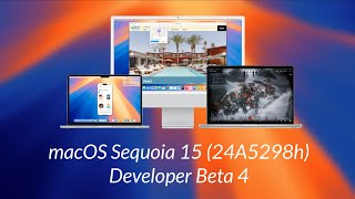 macOS Sequoia Developer Beta 4 Whats New [upl. by Ahsiekin806]