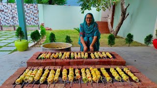 Desi Tandoor PANEER TIKKA  Achari Paneer Tikka Recipe  Veg village Food [upl. by Encratis406]