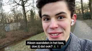 Alleen in een bos 👀 nieuwe Iphone amp verkoudheid struggels vlog3 [upl. by Ahsatel]