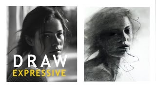 Expressive Charcoal Drawing Tutorial [upl. by Hurlbut]