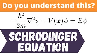 Schrodingers equation explained  Quantum mechanics [upl. by Ellehcsar]