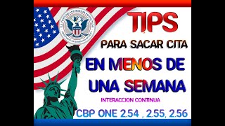 🚨CBP ONE Tips para sacar cita con éxito en menos de una Semana CBP ONE 254 255 256 CBP ONE🚨 [upl. by Hock896]